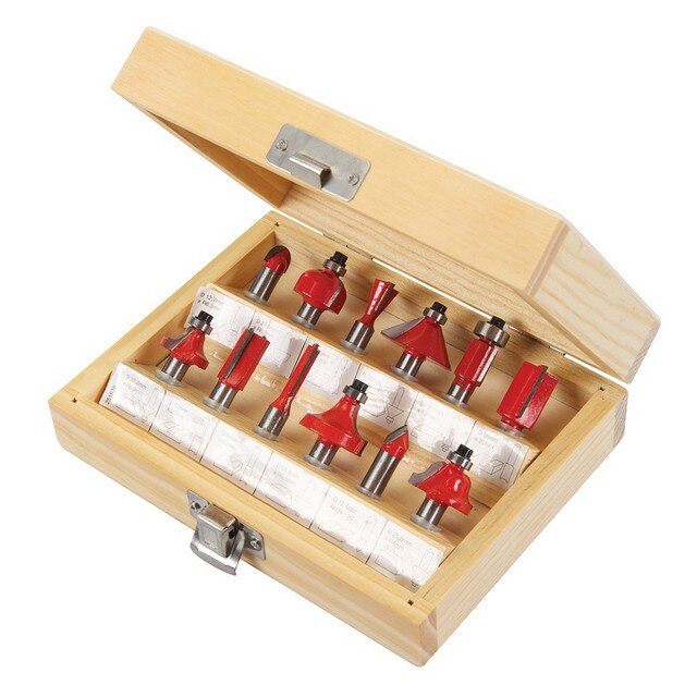 12pce Router Bit Set