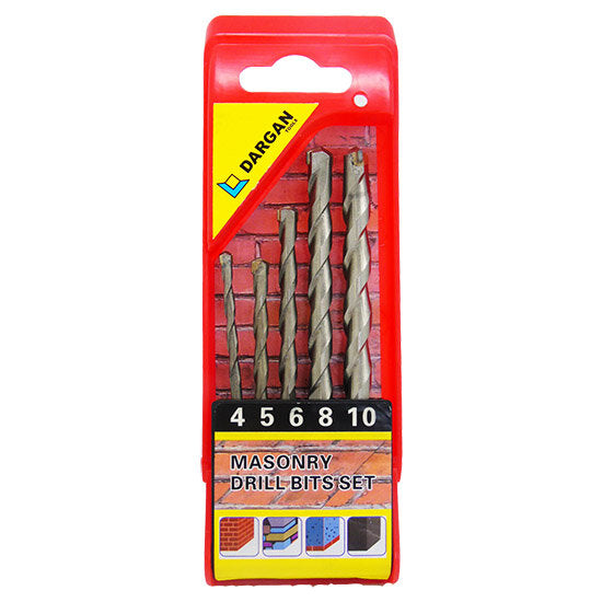 5pce Dargan Masonry Drill Bit Set