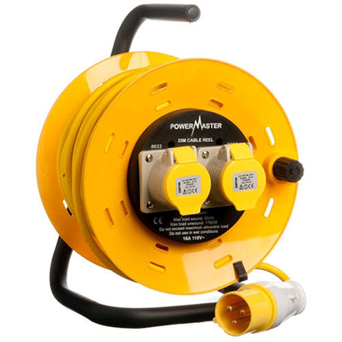 Powermaster Cable Reel 25m x 110V