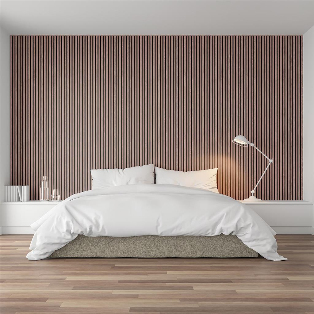 Acoustic Wall Panelling: Walnut