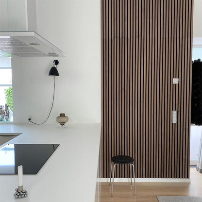 Acoustic Wall Panelling: Walnut
