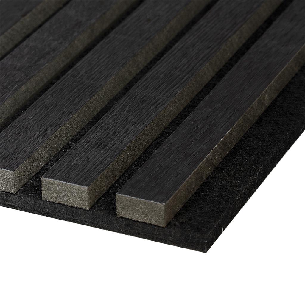 Acoustic Wall Panelling: Black Oak