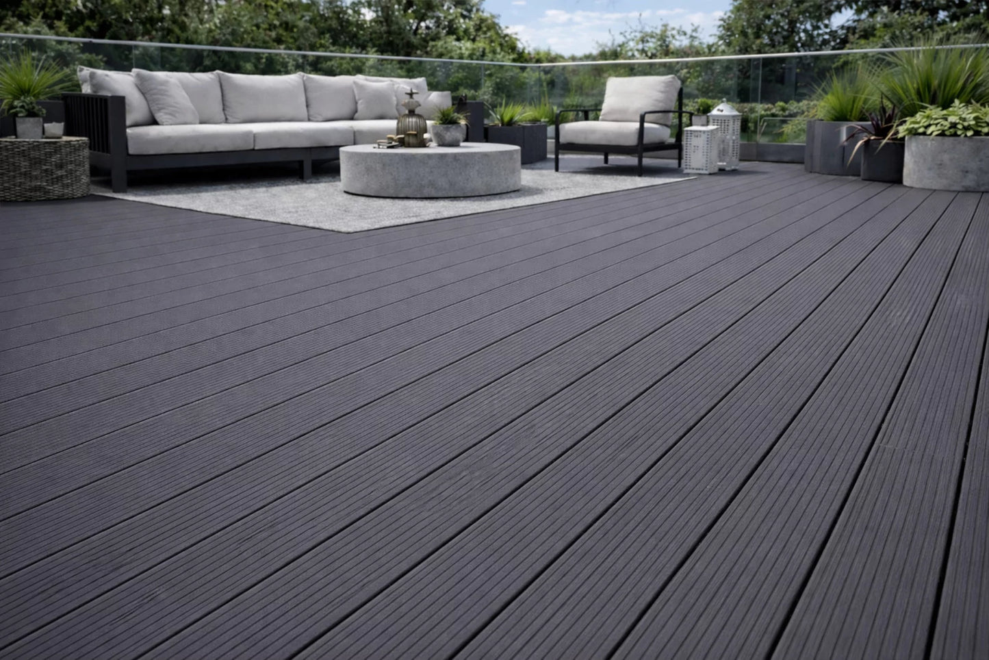 Complete Composite Decking Kit 15m2 Antracite