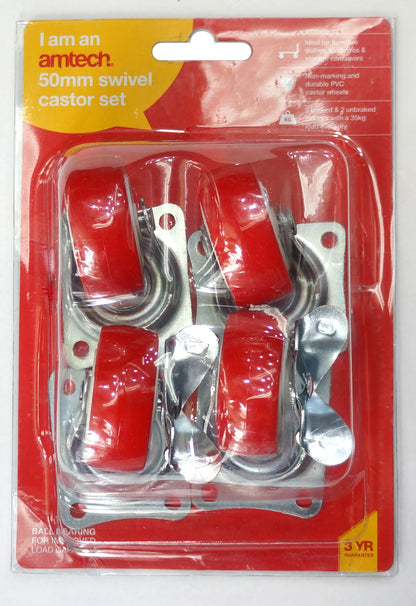 Amtec Castor Set 75mm