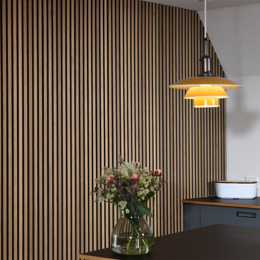 Acoustic Wall Panelling: Oiled Oak